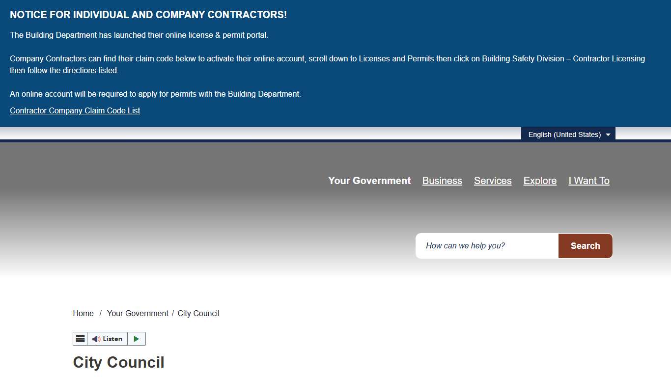 City Council – City of Cheyenne