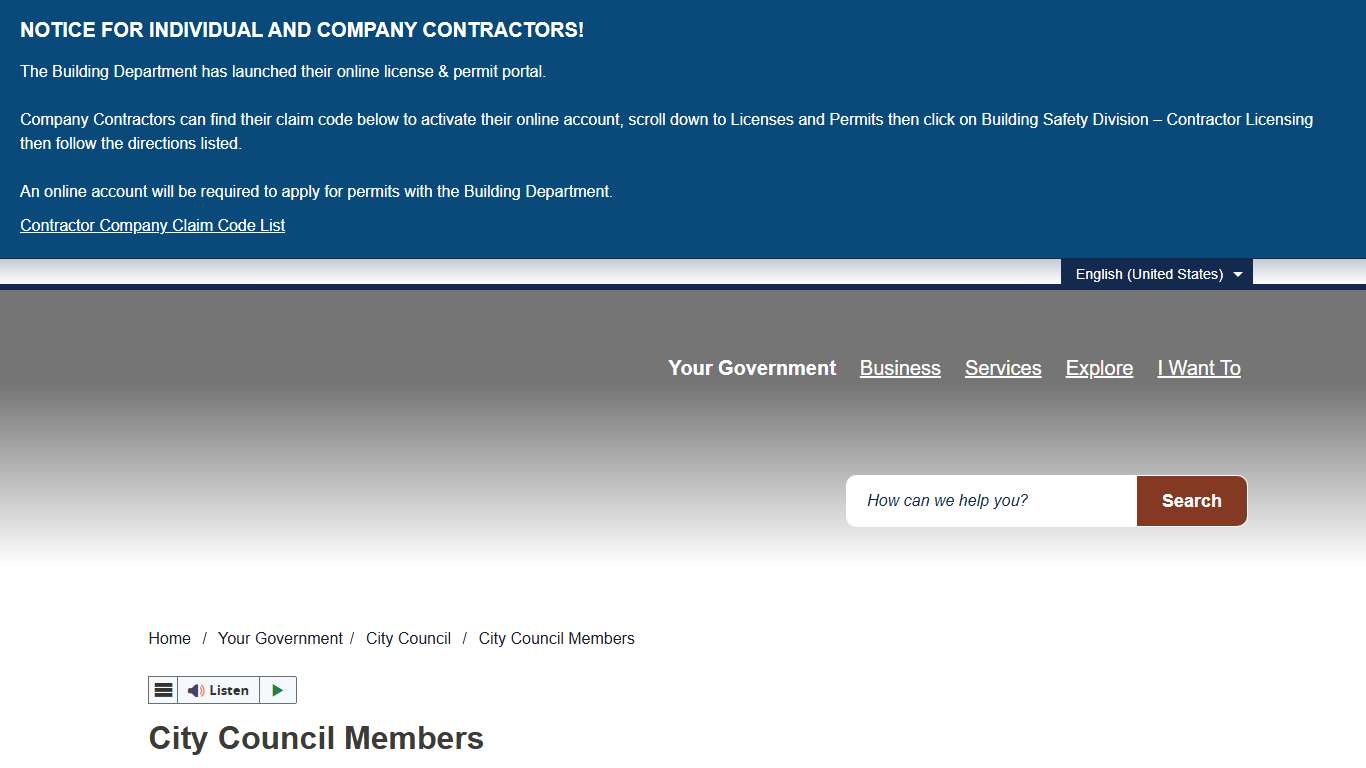 City Council Members – City of Cheyenne